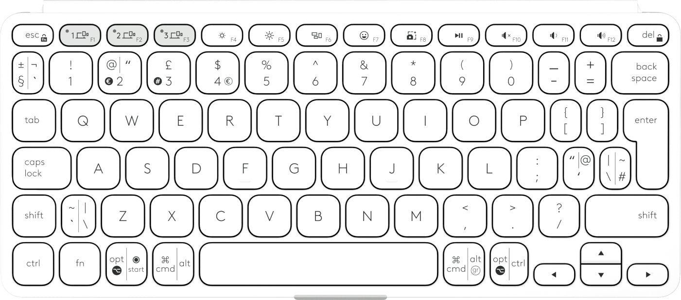 EAN 5099206125896 - Logitech 920-012985 teclado Universal Bluetooth QWERTY Internacional de EE.UU. Blanco imagen 2