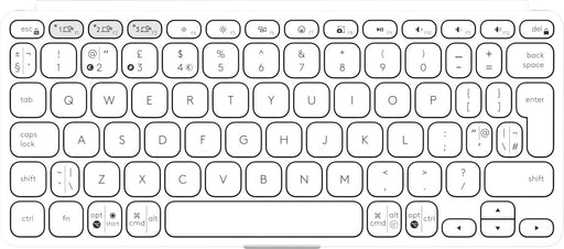 EAN 5099206125896 - Logitech 920-012985 teclado Universal Bluetooth QWERTY Internacional de EE.UU. Blanco imagen 2