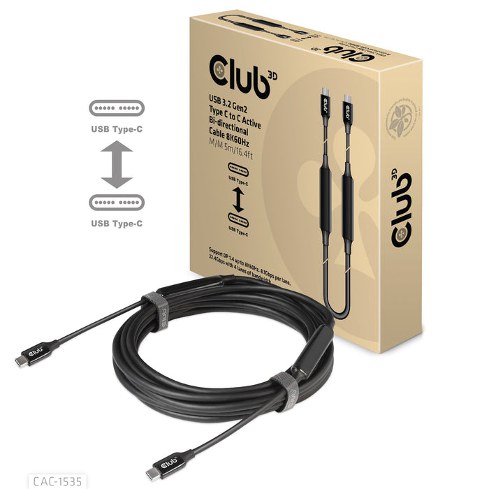 EAN 8719214471699 - CLUB3D CAC-1535 cable USB USB 3.2 Gen 2 (3.1 Gen 2) 5 m USB C Negro imagen 8