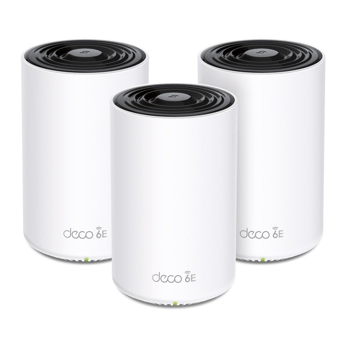 EAN 4897098684993 - TP-Link Deco XE75 Pro (3-pack) Tribanda (2.4 GHz / 5 GHz / 6 GHz) Wi-Fi 6E (802.11ax) Blanco Interno imagen 1