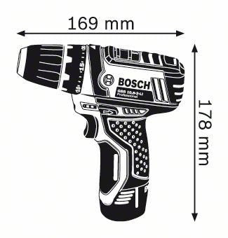 EAN 3165140773263 - Bosch GSR 10,8-2-LI Professional Sin llave Negro, Azul, Rojo imagen 5