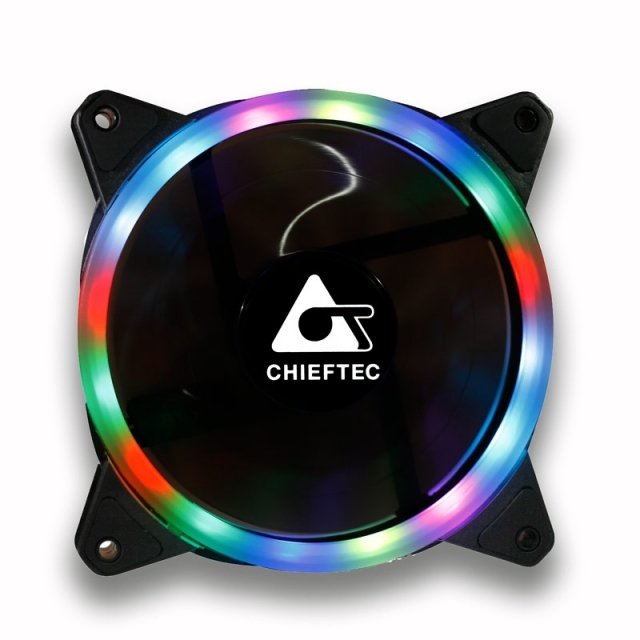 EAN 0753263075758 - Chieftec AF-12RGB sistema de refrigeración para ordenador Ventilador 12 cm Negro 1 pieza(s) imagen 1
