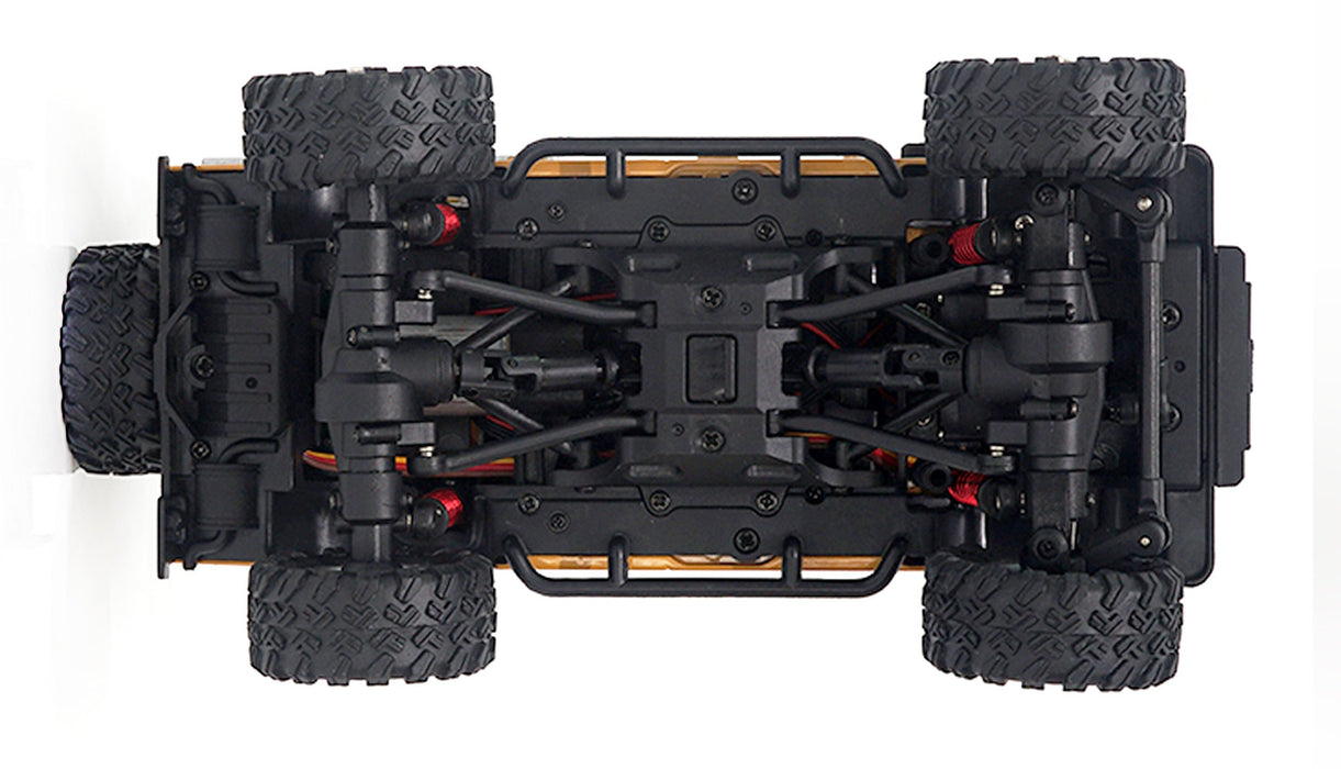 EAN 4260768510005 - Amewi D90X28 Metall Scale Crawler gelb modelo controlado por radio Camión oruga Motor eléctrico 1:28 imagen 5