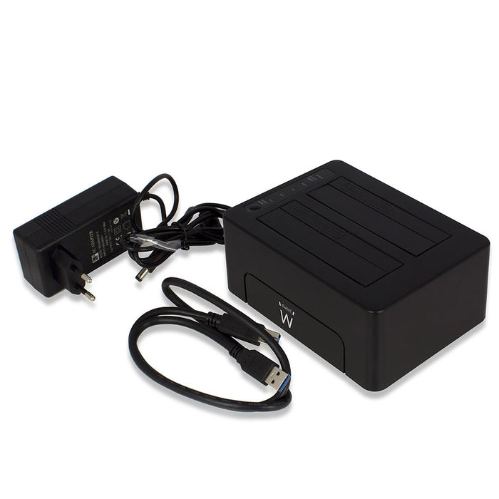 EAN 8054392611018 - Ewent EW7014 base de conexión para disco duro USB 3.2 Gen 1 (3.1 Gen 1) Type-A Negro imagen 4