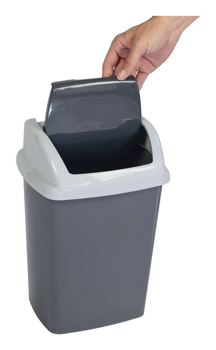 EAN 4002390095822 - MAUL 9521087 papelera 10 L Rectangular Plástico, Polipropileno (PP) Gris Oscuro, Blanco imagen 5