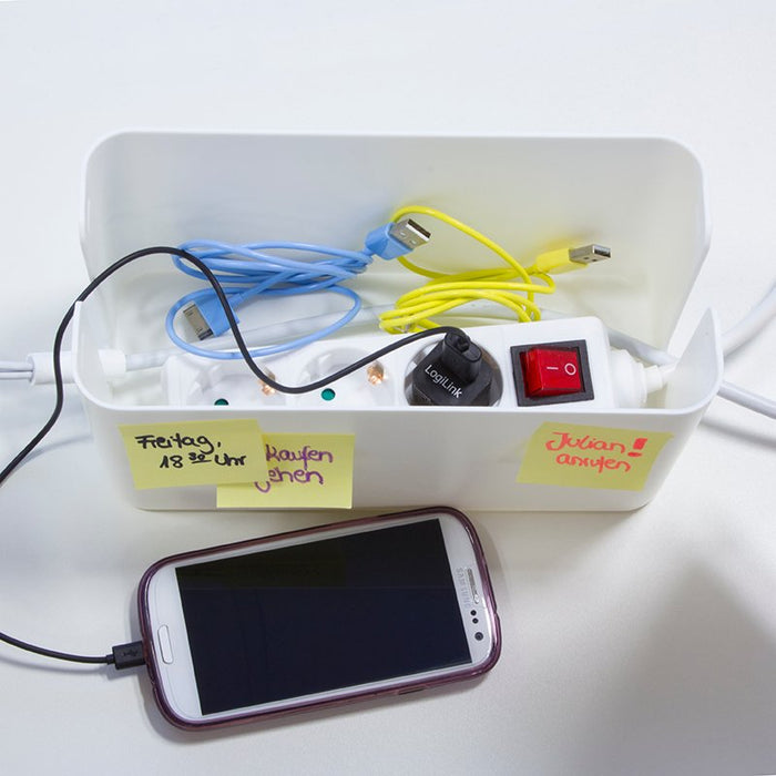 EAN 4052792038392 - LogiLink KAB0061 organizador de cables Caja de cables Blanco 1 pieza(s) imagen 6