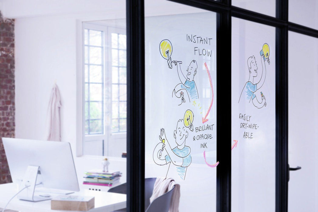 EAN 4057305045614 - Edding 95 Glass marcador 6 pieza(s) Punta redonda Negro, Azul, Naranja, Rosa, Blanco, Amarillo imagen 6