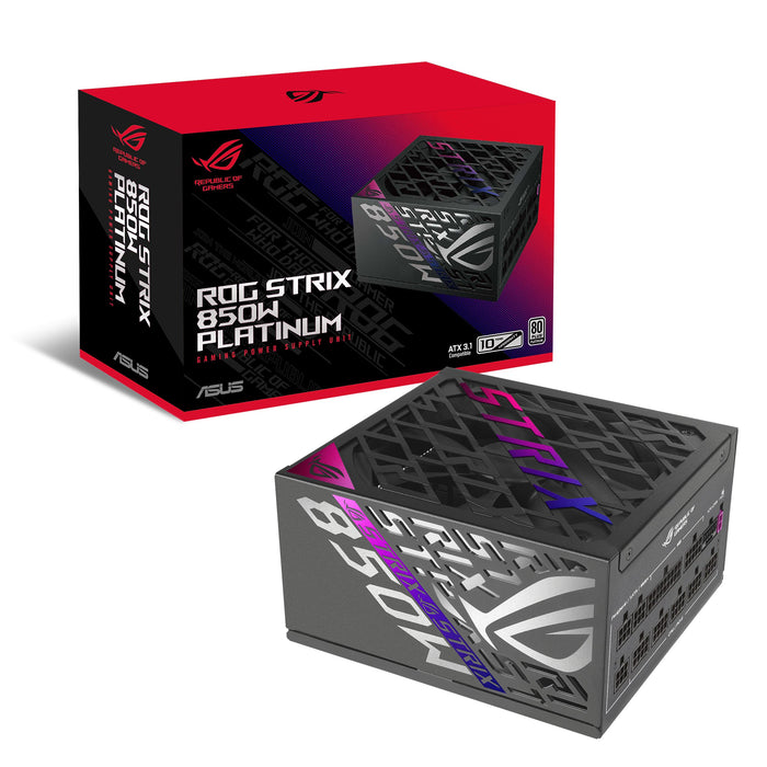 EAN 4711387594520 - ASUS ROG -STRIX-850P-GAMING unidad de fuente de alimentación 850 W 20+4 pin ATX ATX Negro imagen 16