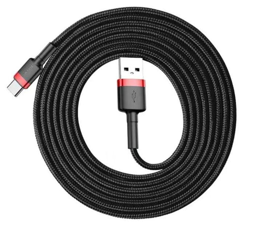 EAN 6953156296350 - Baseus CATKLF-U91 cable USB USB 2.0 3 m USB A USB C Negro, Rojo imagen 1