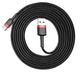 EAN 6953156296350 - Baseus CATKLF-U91 cable USB USB 2.0 3 m USB A USB C Negro, Rojo imagen 1