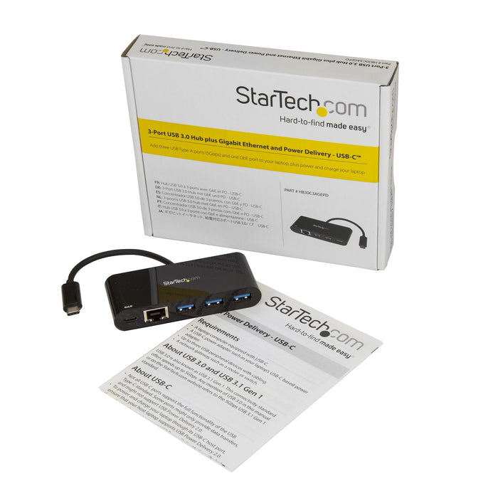 EAN 0065030867917 - StarTech.com HB30C3AGEPD base para portátil y replicador de puertos Alámbrico USB 3.2 Gen 1 (3.1 Gen 1) T imagen 5