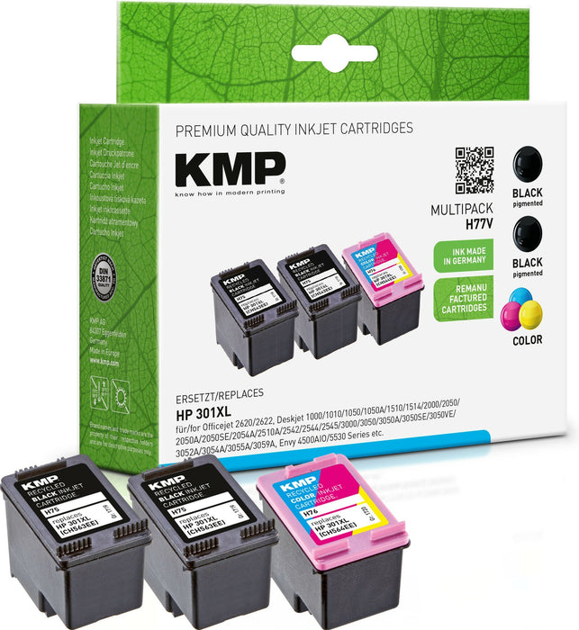 EAN 4011324372373 - KMP 1719,4055 cartucho de tinta 3 pieza(s) Compatible Negro, Cian, Magenta, Amarillo imagen 1