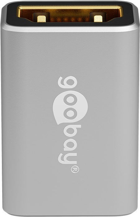 EAN 4040849720086 - Goobay 72008 adaptador de cable de vídeo HDMI tipo A (Estándar) Negro, Plata imagen 1