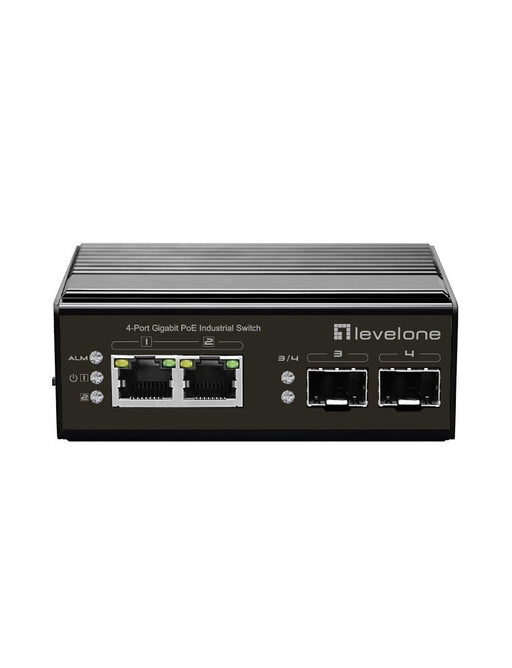 EAN 4015867223956 - LevelOne IGP-0432 switch No administrado Gigabit Ethernet (10/100/1000) Energía sobre Ethernet (PoE) Negr imagen 1