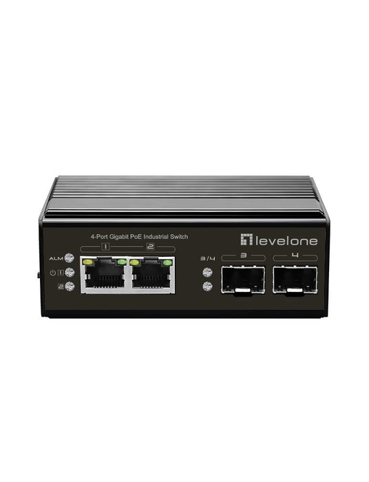 EAN 4015867223956 - LevelOne IGP-0432 switch No administrado Gigabit Ethernet (10/100/1000) Energía sobre Ethernet (PoE) Negr imagen 1