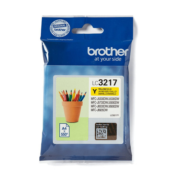 EAN 4977766762144 - Brother LC3217Y cartucho de tinta 1 pieza(s) Original Amarillo imagen 1