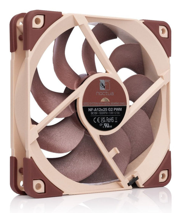 EAN 9010018100686 - Noctua NF-A12x25 G2 PWM Carcasa del ordenador Ventilador 12 cm Beige 1 pieza(s) imagen 2