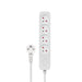 EAN 5901986047834 - Savio Power strip 4 sockets 3m white LZ-08 4 salidas AC Tipo E Blanco imagen 1