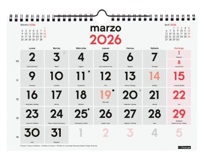 EAN 8422952403289 - Finocam 780000026 calendario imagen 3