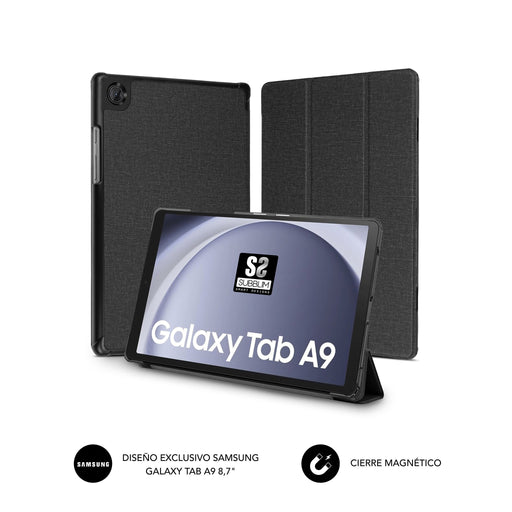 EAN 8436586742935 - SUBBLIM FUNDA TABLET SHOCK CASE SAMSUNG TAB A9 8.7'' NEGRO Folio imagen 2