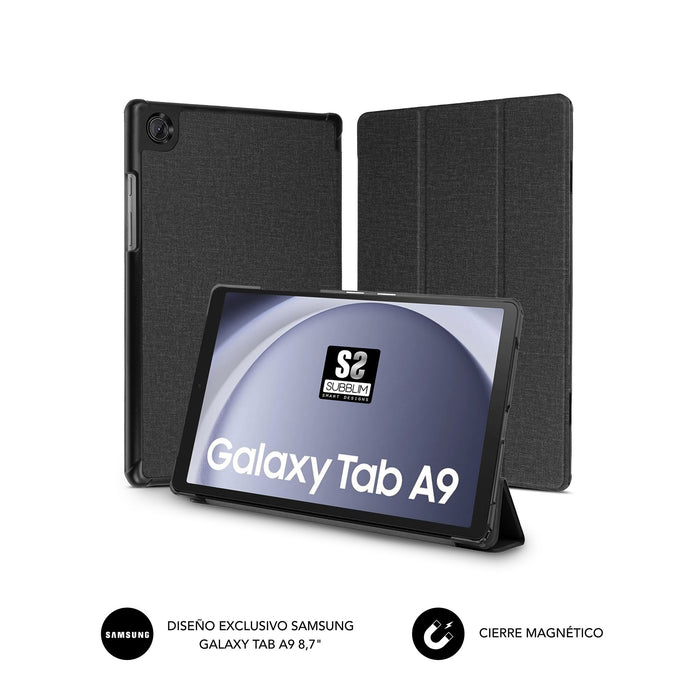 EAN 8436586742935 - SUBBLIM FUNDA TABLET SHOCK CASE SAMSUNG TAB A9 8.7'' NEGRO Folio imagen 2