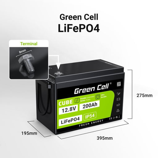 EAN 5904326374812 - Green Cell LFPGC12V200AH batería para sistema ups Fosfato de hierro-litio (LiFePo4) 12,8 V 200 Ah imagen 2