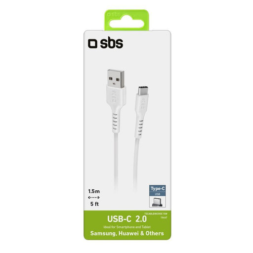 EAN 8018417310447 - SBS TECABLEMICROC15W cable USB USB 2.0 1,5 m USB A USB C Blanco imagen 2