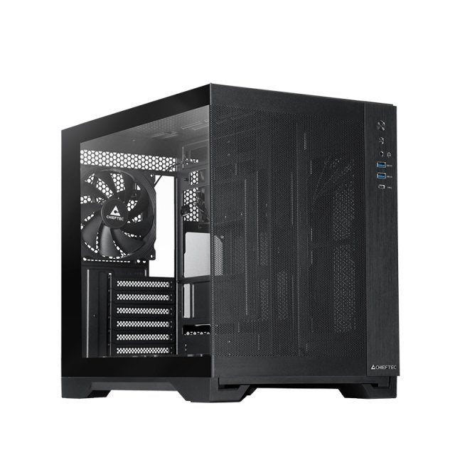 EAN 0753263078704 - Chieftec mATX Gehäuse GM-30B-M-OP, black Cubo Negro imagen 2