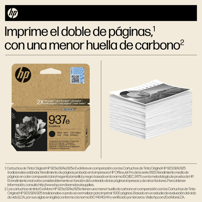 EAN 0196786147715 - HP 937e EvoMore Black Original Ink Cartridge cartucho de tinta 1 pieza(s) Alto rendimiento (XL) Negro imagen 2