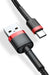 EAN 6953156278240 - Baseus Cafule cable USB 2 m USB A USB C Negro, Rojo imagen 4