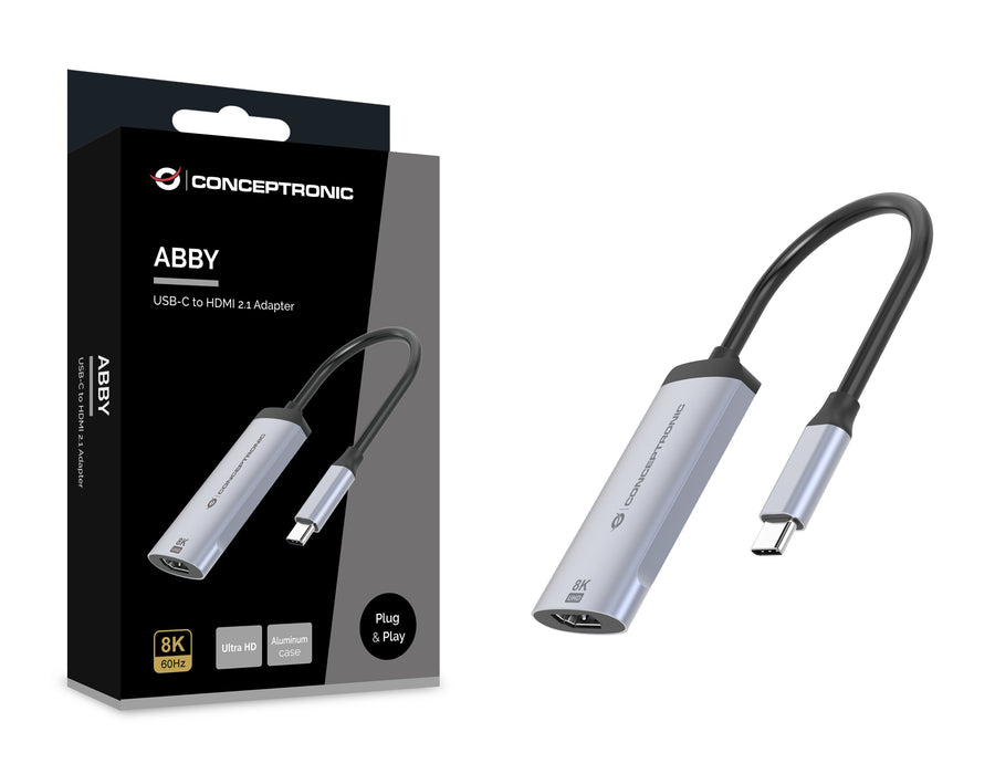 EAN 4015867241004 - Conceptronic ABBY23G Adaptador gráfico USB 7680 x 4320 Pixeles Plata imagen 5