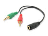EAN 4015867204931 - Equip 147942 divisor de audio Negro imagen 1