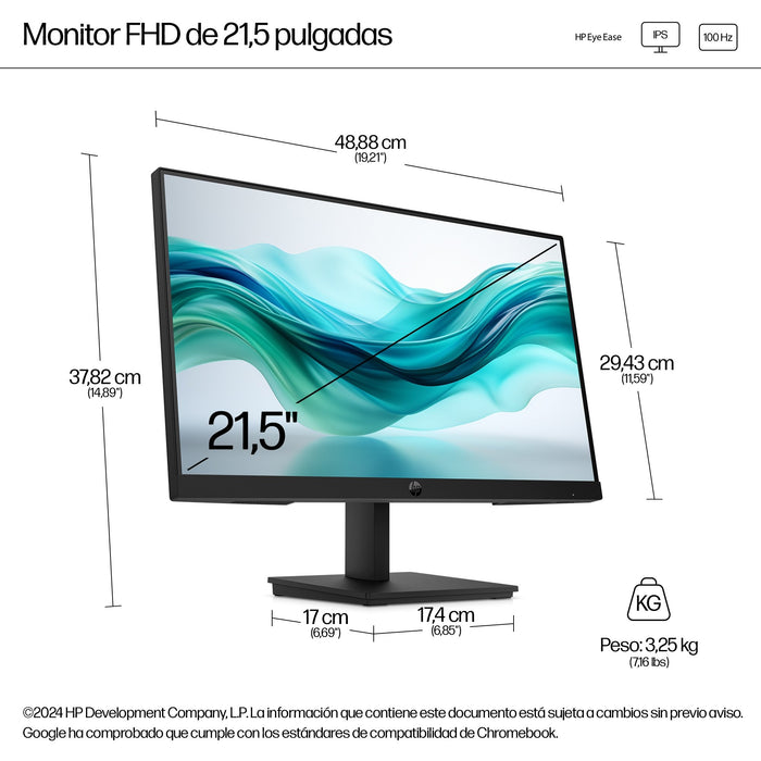 EAN 0198122622504 - HP Series 3 Pro 21.5 inch FHD Monitor - 322pf pantalla para PC 54,6 cm (21.5") 1920 x 1080 Pixeles Full H imagen 8