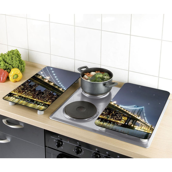 EAN 4008838252130 - WENKO Brooklyn tabla de cocina para cortar Rectangular Plástico, Vidrio templado, Elastómero termoplástic imagen 5