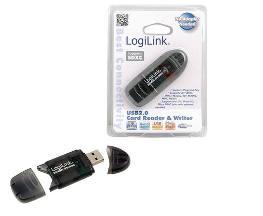 EAN 4260113566916 - LogiLink Cardreader USB 2.0 Stick external for SD/MMC lector de tarjeta Negroimagen 1)