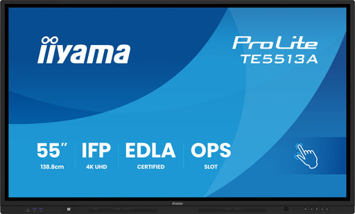 EAN 4948570124824 - iiyama TE8613A-B1AG pantalla de señalización Panel plano interactivo 2,17 m (85.6") Wifi 450 cd / m² 4K U imagen 1