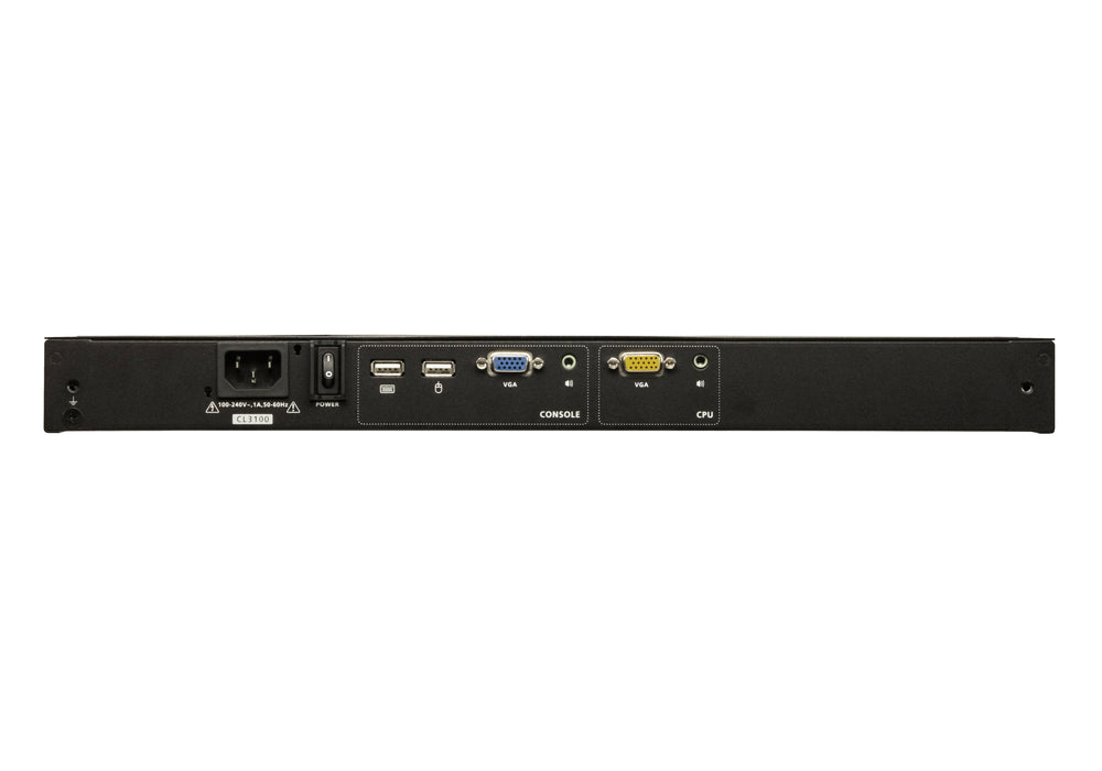 EAN 4710469343254 - ATEN CL3100NX consola de rack 47 cm (18.5") 1366 x 768 Pixeles Metal, Plástico Negro 1U imagen 2
