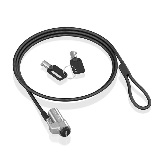 EAN 8435739901243 - AISENS ASLK-D45K06-BK cable antirrobo Negro 1,5 m imagen 3