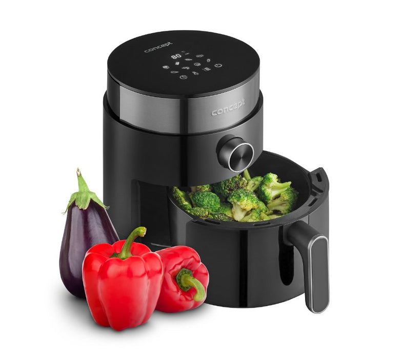 EAN 8595631034484 - Concept FR2500 freidora Sencillo 2,5 L 1200 W Freidora de aire caliente Negro imagen 4