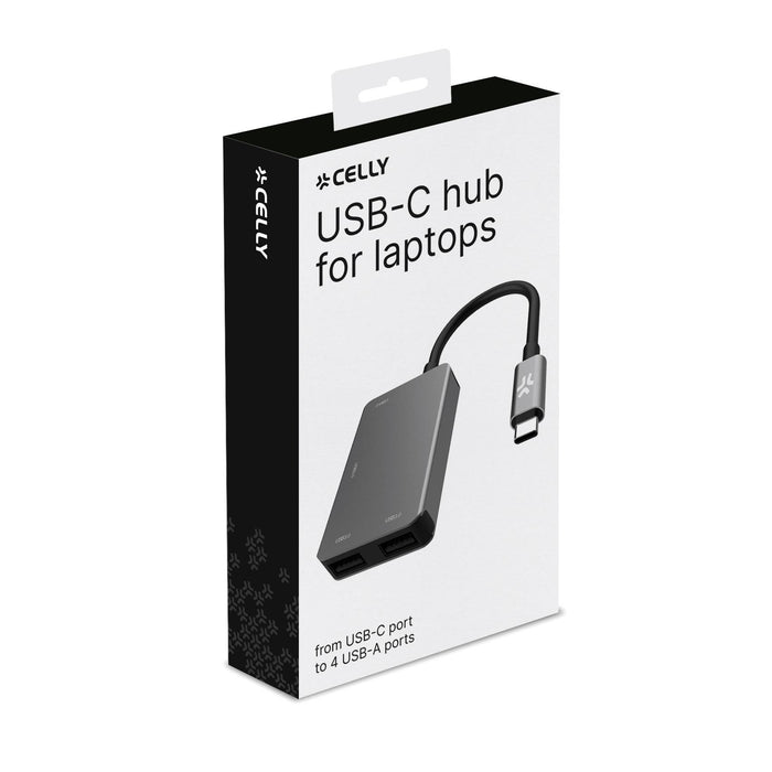 EAN 8021735204596 - Celly PROHUB4IN1SV hub de interfaz USB 2.0 Type-C Gris imagen 3