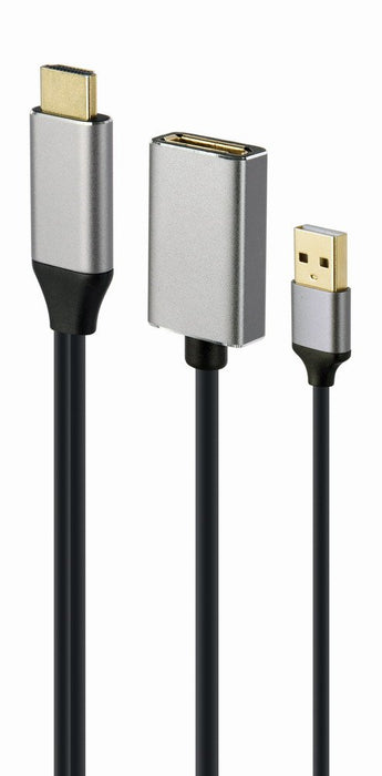 EAN 8716309124546 - Gembird A-HDMIM-DPF-02 adaptador de cable de vídeo 0,1 m HDMI tipo A (Estándar) DisplayPort Negro imagen 3