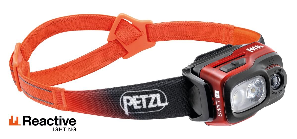 EAN 3342540840973 - Petzl SWIFT RL Negro, Naranja, Blanco Linterna con cinta para cabeza LED imagen 1