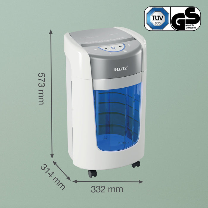 EAN 4002432142415 - Leitz IQ OptiMax Home Office 225 triturador de papel Microcorte 58 dB Gris, Blanco imagen 7
