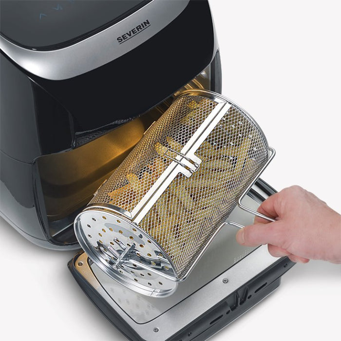 EAN 4008146041747 - Severin FR2446 Sencillo 11 L Independiente 2000 W Freidora de aire caliente Negro, Plata imagen 2