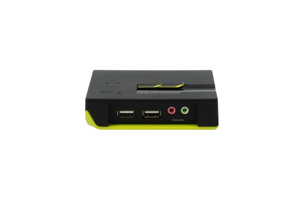 EAN 4015867137857 - LevelOne KVM-0221 interruptor KVM Negro, Verde imagen 5