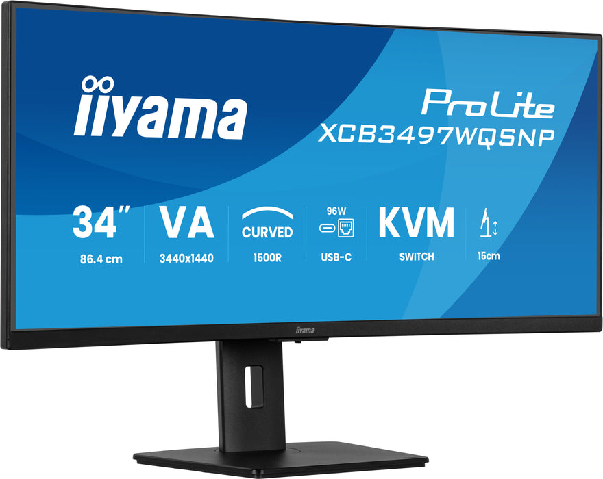 EAN 4948570125142 - iiyama ProLite XCB3497WQSNP-B1 pantalla para PC 86,4 cm (34") 3440 x 1440 Pixeles UltraWide Quad HD LED N imagen 1