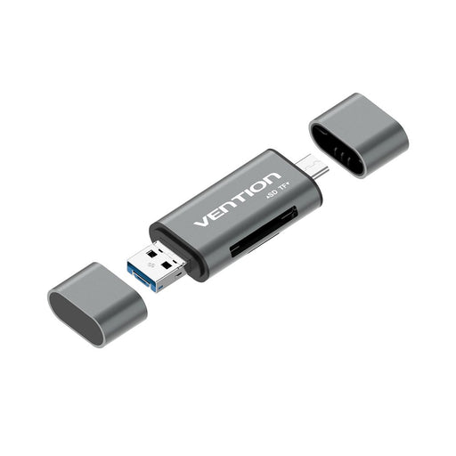 EAN 6922794736429 - Vention CCHH0 lector de tarjeta USB Type-A/USB Type-C/Micro-USB Gris imagen 1