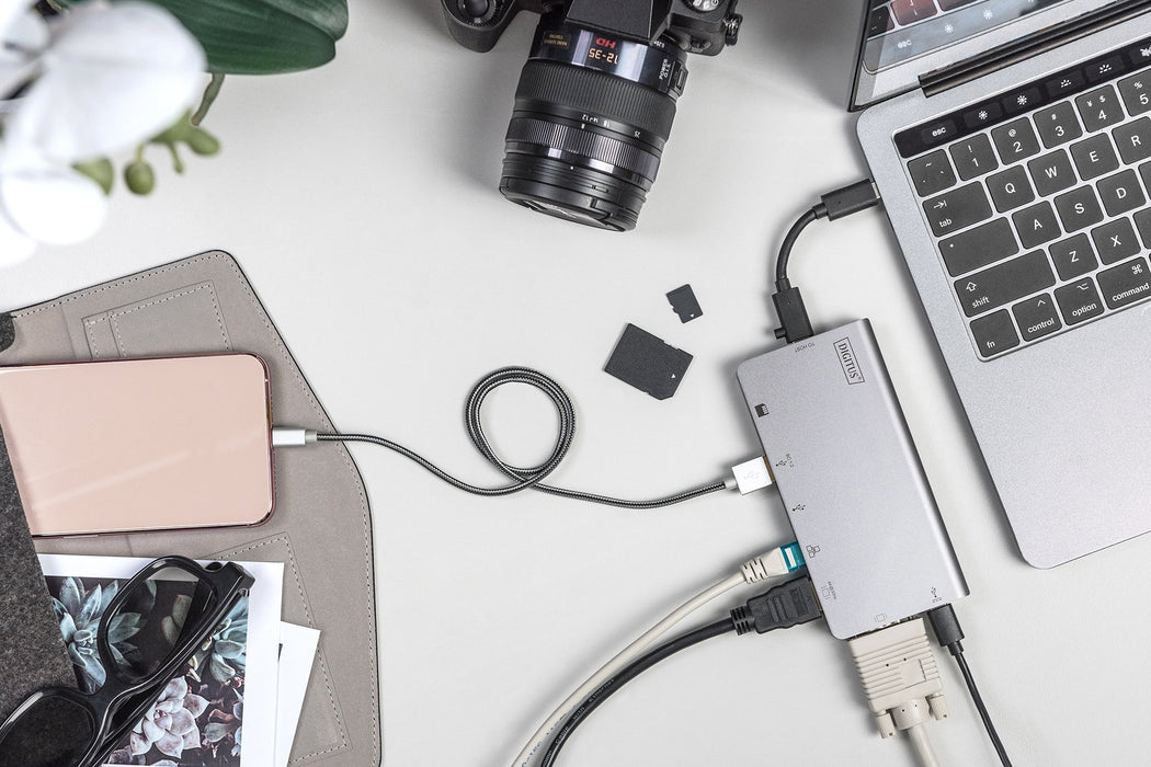 EAN 4016032456674 - Digitus DA-70877 base para portátil y replicador de puertos Alámbrico USB 3.2 Gen 1 (3.1 Gen 1) Type-C Gr imagen 7