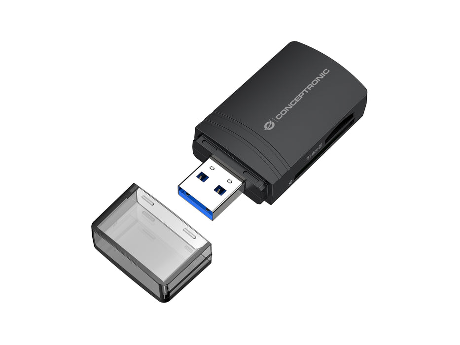 EAN 4015867238561 - Conceptronic BIAN06B lector de tarjeta USB 3.2 Gen 1 (3.1 Gen 1) Type-A Negro imagen 1