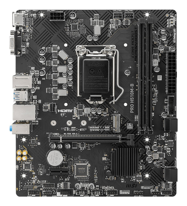 EAN 4711377078870 - MSI PRO H510M-B placa base Intel H470 LGA 1200 (Socket H5) micro ATX imagen 2